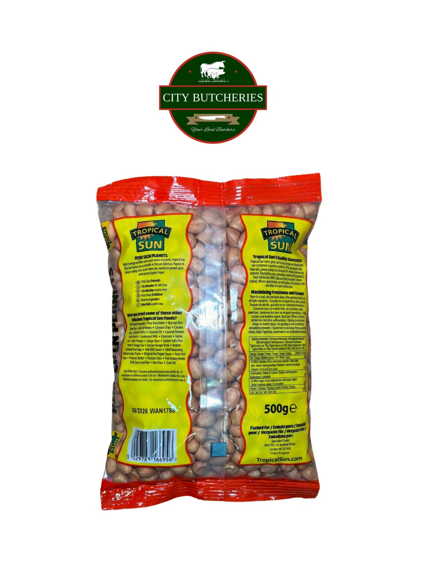 Tropical Sun Pink Skin Peanuts (500g)